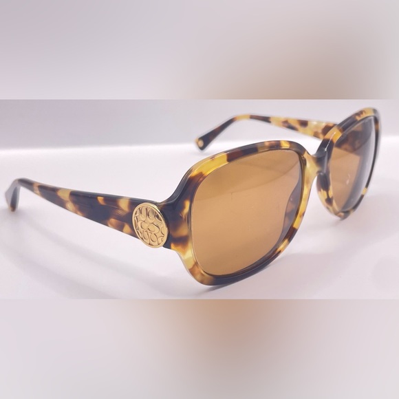 Coach HC8015 Tortoise Oval Sunglasses Frames Only - Picture 1 of 8